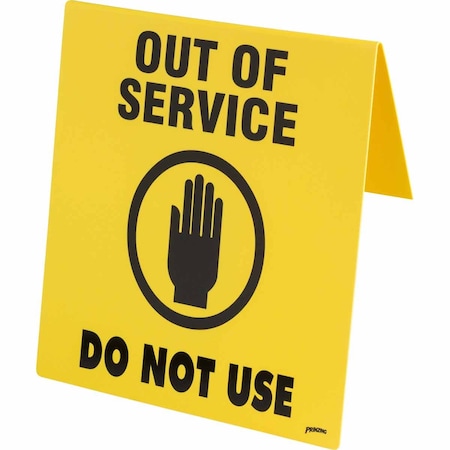 Brady Out Of Service Do Not Use, 14 in x 14 in, Rectangle, Plastic, SM272E SM272E